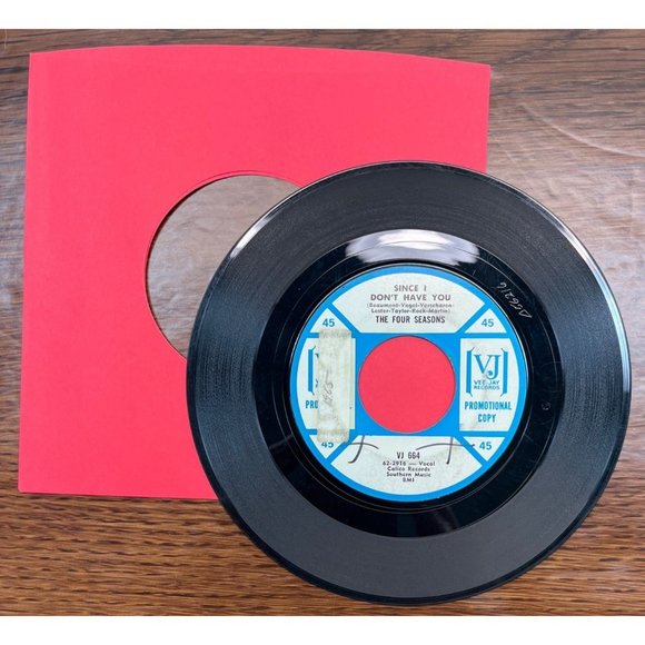 The Four Seasons Since I Don't Have You / Tonight 45 Pop Promo VJ Vee Jay 664 - Picture 3 of 4